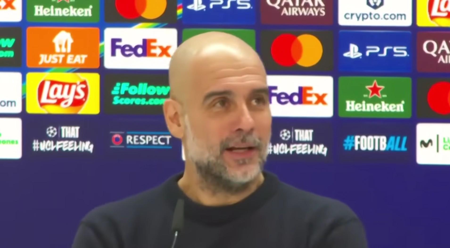 瓜迪奥拉:翻盘的机会不大,我们会尝试;皇马控制了比赛节奏