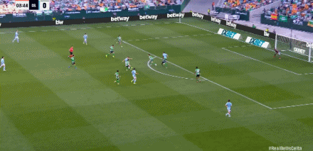 半场：贝蒂斯0-1塞尔塔，胡特格拉首开记录